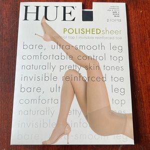 Hue sheer black pantyhose